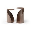 Whiteline Modern Living Willie Large Side End Table, Black/White - 2 of 4