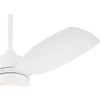 Casa Vieja 36" Verdin Modern Indoor Outdoor Ceiling Fan 3 Blade LED Light Remote Control Matte White Finish Bedroom Patio Living Room Damp Rated - 4 of 4