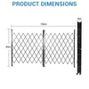 Aluminum Single Folding Security Gate, Flexible Expanding Security Gate, Folding Driveway Door Gate, 360°Rolling Barricade Gate, Black - 2 of 4