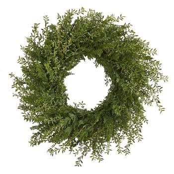 Nearly Natural 27” Mixed Grass Artificial Wreath