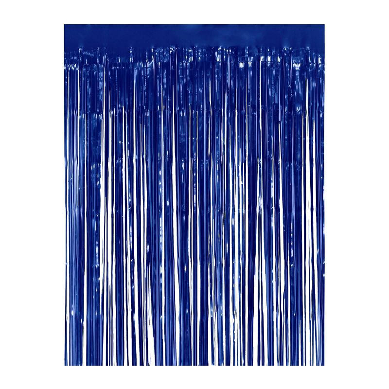 Holographic Metallic Fringe Backdrop Blue - Spritz&#8482;, 4 of 8