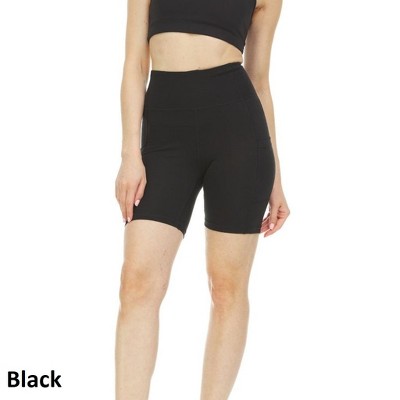 Infinite Basics Women's High Waist Tummy Control Yoga Bike Shorts - Great For Working Out Or For Everyday Use