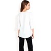 Anna-Kaci Women's Split Sleeve V-Neck Blouse with Crochet Detail - 4 of 4