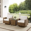 3pc Bradenton Outdoor Steel Swivel Rocking Chairs - Crosley
 - 2 of 4