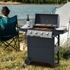 ELJGET 4-Burner Propane Gas Grill, 34000 BTU Stainless Steel Patio Garden Barbecue Grill, Black - 2 of 4