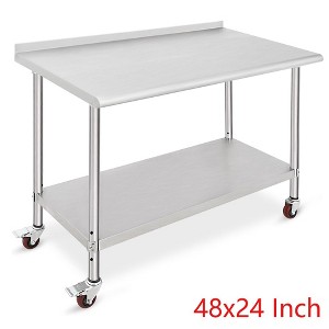 Food Prep Stainless Steel Table Commercial Workstation - 1 of 4