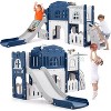 8-in-1 Toddler Playground Activity Set,Slide,Climber,Basketball Hoop,Tunnel,Telescope,Steering Wheel&Storage,Durable Indoor/Outdoor Play Equipment - 2 of 4