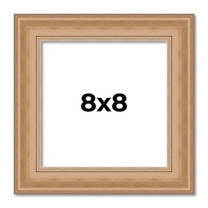 PosterPalooza | Square Weathered Yellow Picture Frame - UV Acrylic, Foam Board Backing, Hanging Hardware - 1 of 4