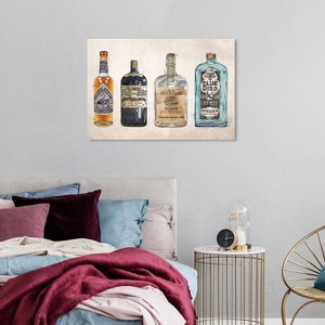 Wynwood Studio 36"x24" Vintage Liquor Wall Art: Modern Mixed Media Canvas, Unframed, Horizontal Layout - 1 of 3
