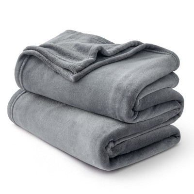 Bedsure Flannel Blanket – Solid Color Plush Throw, Ultra Soft and Fuzzy, 280GSM Lightweight Cozy Blanket for Bed or Couch