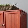INFURNIC Decorative Bookshelf 72.4" Tall Freestanding  Storage Cabinet with 8 Doors and 4 Shelves for Living Room, Red, 23.82"*12.6"*72.4" - 2 of 4