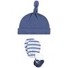 Hudson Baby Boys Caps, Mittens and Socks Set, Sea Friends, 0-6 Months - 4 of 4