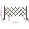 vidaXL Trellis Fence Garden Trellis Lattice Fence for Outdoor Solid Firwood - 4 of 4