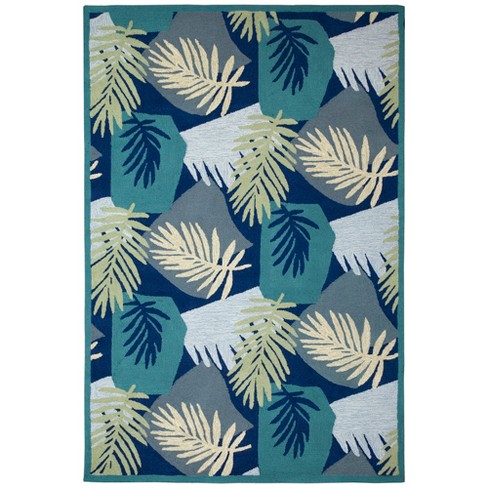 Capri Palm Leaf Tropical Indoor Outdoor Rugs by Liora Manne