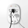 Globe Electric 6 Outlet Adapter White - 3 of 3