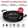 Granitestone 3 Piece Nonstick 5.5 Qt Everyday Pan with Lid and Steamer Insert – Speckled Multipurpose Cookware Set - 4 of 4