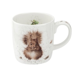 Royal Worcester Wrendale Designs Treetop Redhead 14oz Mug - Squirrel, White - 1 of 4