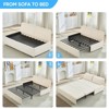 Mjkone Corduroy Fabric Queen Size Pull Out Sofa Bed, 2-in-1 Modern Pull Out Sleeper Sofa Couch - 3 of 4