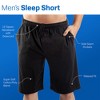 Beetlejuice It's Showtime Men's Black Sleep Pajama Shorts - 4 of 4