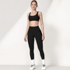 Anna-Kaci Active Women's Scoop Neck Sports Crop Top with Wide Shoulder Straps and Seamless Fit - 2 of 4