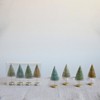 Storied Home Plastic Bottle Brush Trees with Wood Bases, Metallic Colors, Boxed Set of 4 - 3 of 4