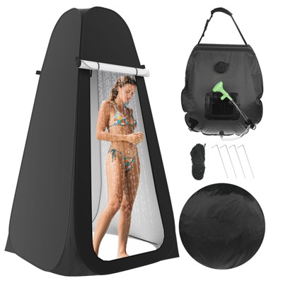 Unique Bargains TIXIPEM Polyester Waterproof Camping Shower Tent 47.2 x 74.8 Inch 1 Pc