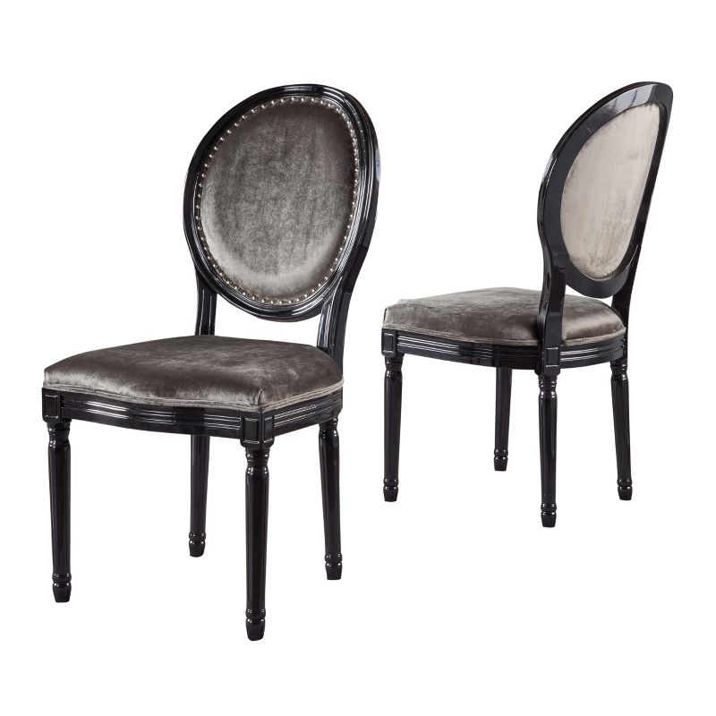 Set of 2 Leroy Traditional Dining Chair Gray - Christopher Knight Home, 1 of 6