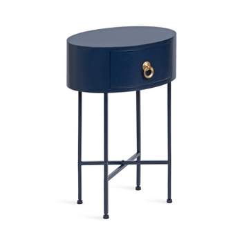 Kate and Laurel Decklyn Glam Oval Side Table