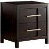 Transitional 1pc Nightstand Espresso English Dovetail Drawer Construction Bedside Table Bedroom - 3 of 4