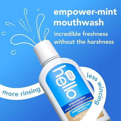 hello Empower-Mint Fluoride Free and Alcohol Free Mouthwash - Peppermint - 16 fl oz