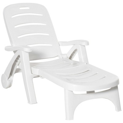 PAGED Folding Camping Chairs Chaise Lounge Chairs for Adults with Wheels 5 Level Adjustable Backrestfor Camping, Garden, Balcony, Patio