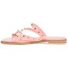 Journee Collection Womens Fanny Tru Comfort Foam Slide Low Block Heel Sandals Pink 9 - 2 of 4