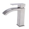 Silver Single Handle Waterfall Bathroom Vanity Sink Faucet with Extra Large Rectangular Spout - image 4 of 4