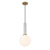 Savoy House Callaway 1 - Light Pendant in  White Marble/Warm Brass - 3 of 4