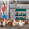 Chicken Nesting Boxes, 6 Hole Metal Chicken Laying Box with Removable Trays and Roll Out Egg Collection for Chicken Coop, Easy Cleanable - 3 of 4