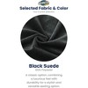 Ultimate Sack 4ft Bean Bag Chair, Oversized Comfortable Indoor Floor Lounger, Giant Foam-Filled Furniture for Relaxing, Black Suede - 2 of 4