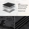 Unique Bargains Hood Windshield Cover for Mini Vans Size l 210D Sino-Chemical Cotton 116.14" Black - 3 of 4