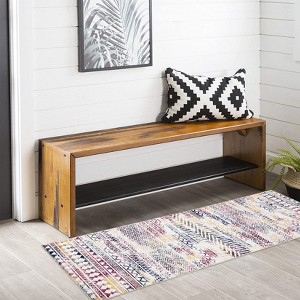 Modern Washable Hallway Runner,Bohemian Rugs ,Non-Slip Non-Shedding Kitchen Entrway Bathroom Floor Mat for Living Room Bedroom - 1 of 4