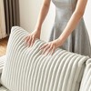 Racxily 71" Sofa Plush Corduroy Square Storage Armrest USB port,Corduroy Couch - 4 of 4