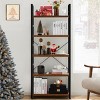 5-Shelf Bookshelf,Standing Shelving Perfect Match Metal Frame With Thick Board Unit For Living Room/Bedroom /Home /Office-Cuddlewood - 2 of 4