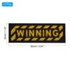 Unique Bargains Cotton Hook and Loop Fastener Infrared Reflective Applique Patches Yellow 2 Pcs - 2 of 4