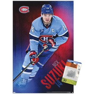 Trends International NHL Montreal Canadiens - Nick Suzuki 23 Unframed Wall Poster Prints - 1 of 4