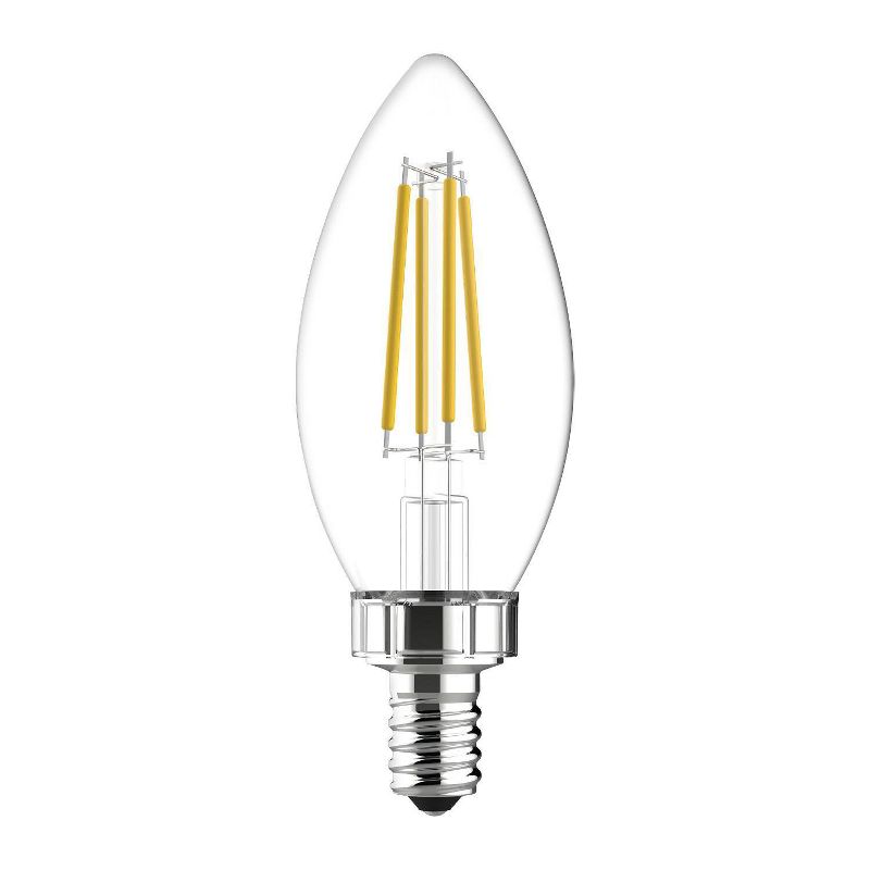 GE 2pk 5.5 Watts Soft White Candelabra Base Decorative Light Bulbs, 4 of 7