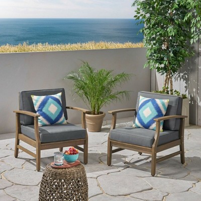 Maggift Outdoor Patio Seating Sets, Unique Design, Ideal for Conversations, Perfect for Gardens and Living Spaces, Gray, 28.25"*28"*32.75"