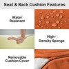 POCASSY 6" Outdoor Cushion Set, 24"x24" Replacement Water Resistant Zippered Cushion for Chairs - 4 of 4
