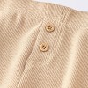 Baby Boys' 2pc Bear Faux Shearling Sweatshirt and Ribbed Pants Set - Cloud Island™ Cream - 4 of 4