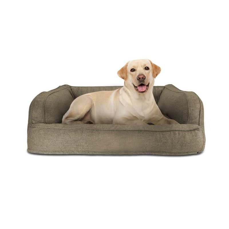Canine Creations Sofa Rectangle Dog Bed - XL - Walnut, 1 of 5