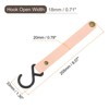 Unique Bargains PU Leather Strap Camping Outdoor S-shaped Hooks and Hangers 8 Pcs - 2 of 4