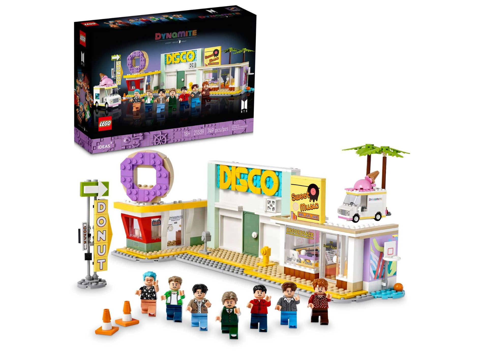 LEGO Ideas BTS Dynamite 21339 Model Kit for Adults Gift Idea for BTS Fun with