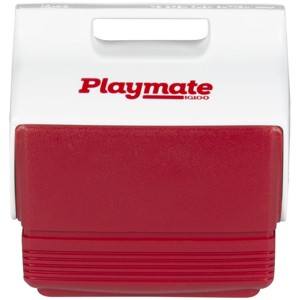 IGLOO Playmate Mini 4 qt. Hard Cooler - Red/White - 1 of 3